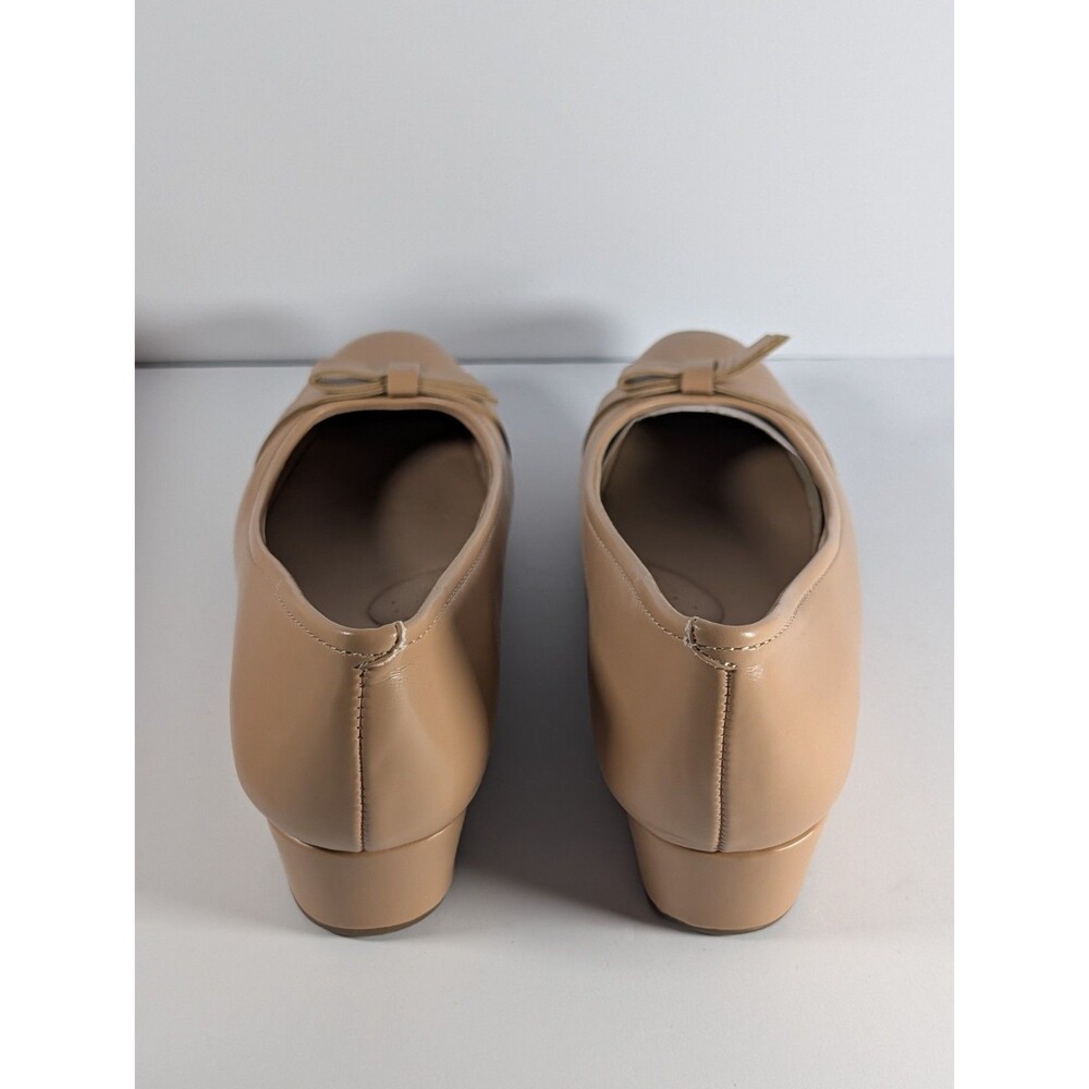 Easy Spirit Gerta e360 Tan Beige Bow Wedge Slip On Shoes Size 7M NIB - Picture 8 of 12